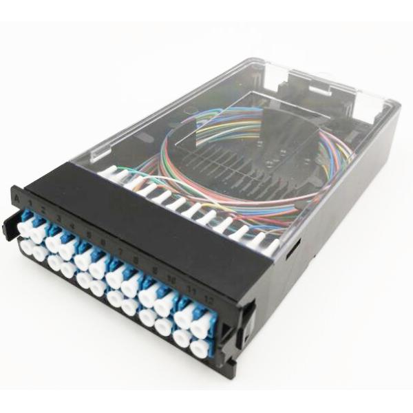 96F Cassette Adapter Panel 1U Rack Mount MPO Patch Panel for Data Center Height 1U