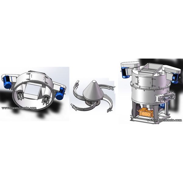 High Speed Rotary Foundry Sand Mixer Machine For Casting Workshop 55kW 75kw