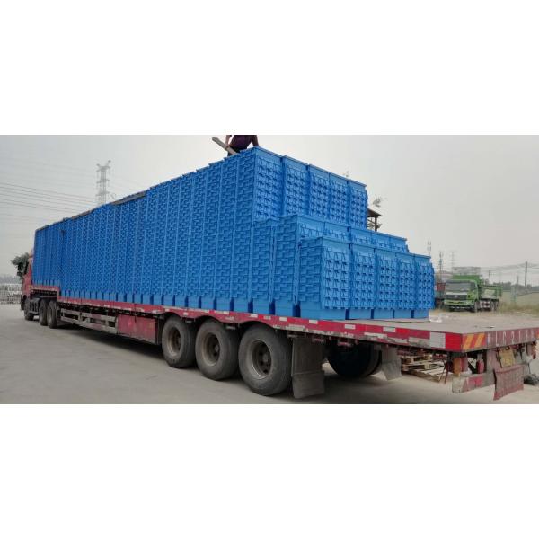 Deeper 600*400*462 mm Plastic Attached Lid Containers With Customized Logo
