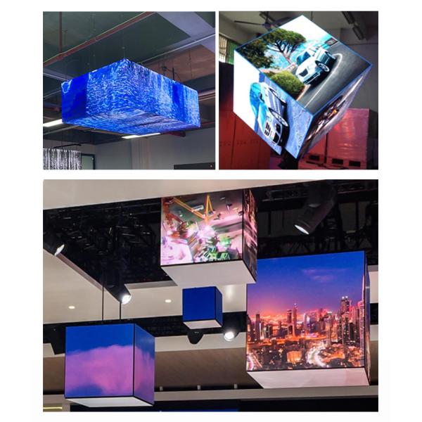 3D Cube Six Faces Advertising Indoor P3 Flexible Led Screen
