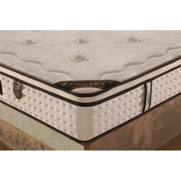 Latex Top Pocket Spring Mattress Knitted Fabric Back Support And Alignment