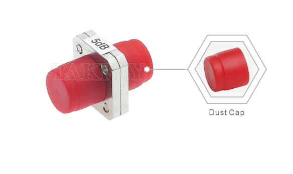 Dust cap protection for FC fixed attenuator