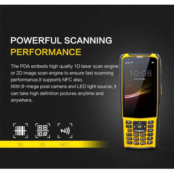 S5 Handheld Waterproof 2D Barcode Scanner Reader PDA Waterproof 2D Barcode Handheld PDA Scanner PDA S5 4G Full Netcom PDA 4000mAh Battery