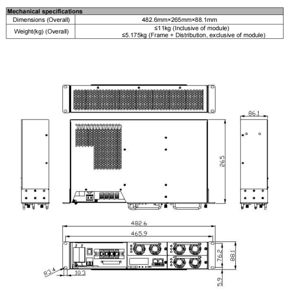 1.2mm Thickness Weatherproof Electrical Enclosures Double Door Electrical Cabinet