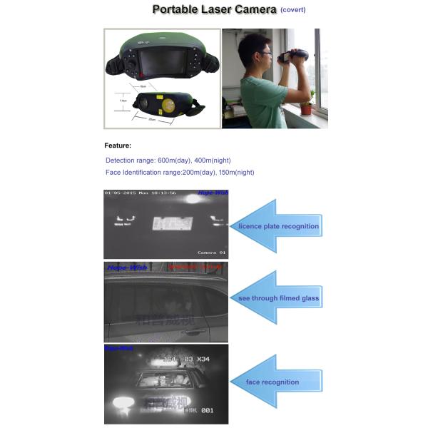 Handheld Laser Security Portable Infrared Camera 200m With Auto Focus Lens