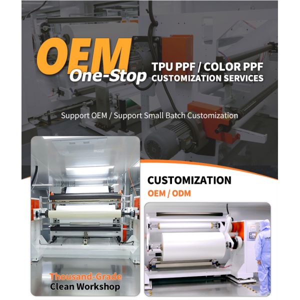 High Transparency Protector Skylight Window Tint 7.5mil Anti-Explosion Anti-Scratch TPU Car Sunroof PPF Film