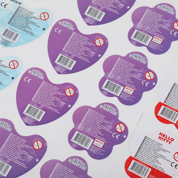 Multi layer seal label customization cosmetic sticker folding instructions double-sided double-layer