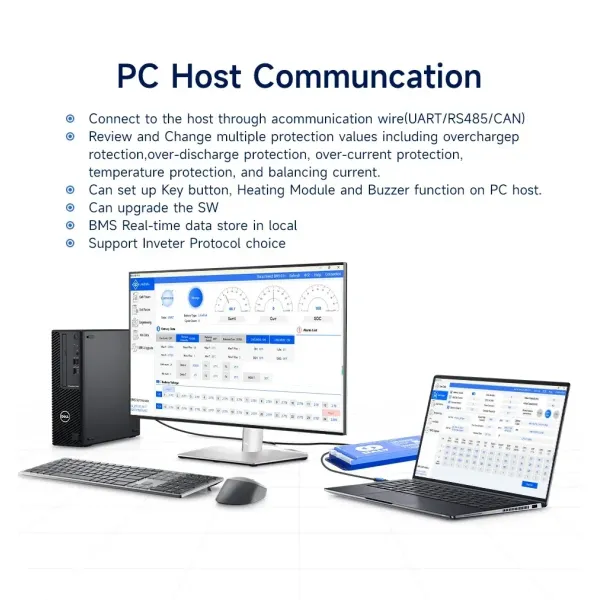 Bluetooth-Connected Daly Smart 8s BMS with Active Balancing Tech