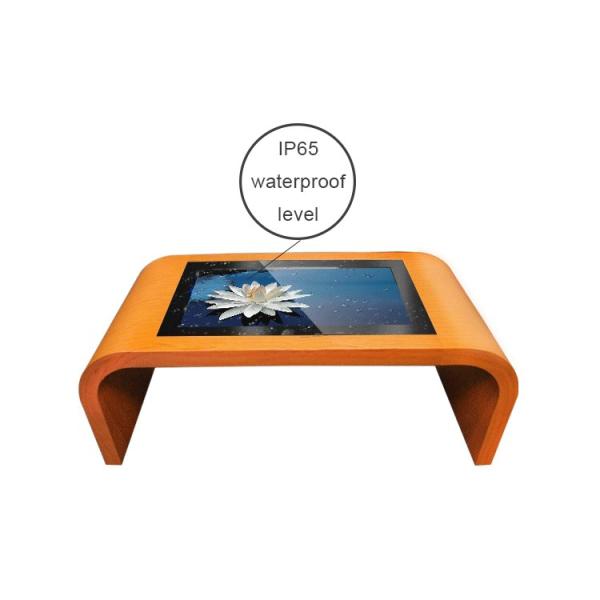43 Inch Restaurant Multi Touch Screen Table IP65 Waterproof All In One Pc 2000 : 1 Contrast Ratio