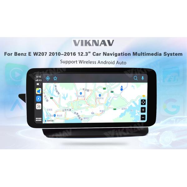 Viknav 12.3 Inch Android Car With Screen Multimedia Player For Mercedes Benz E Class W207 2010-2016 GPS 2Din NTG5.0