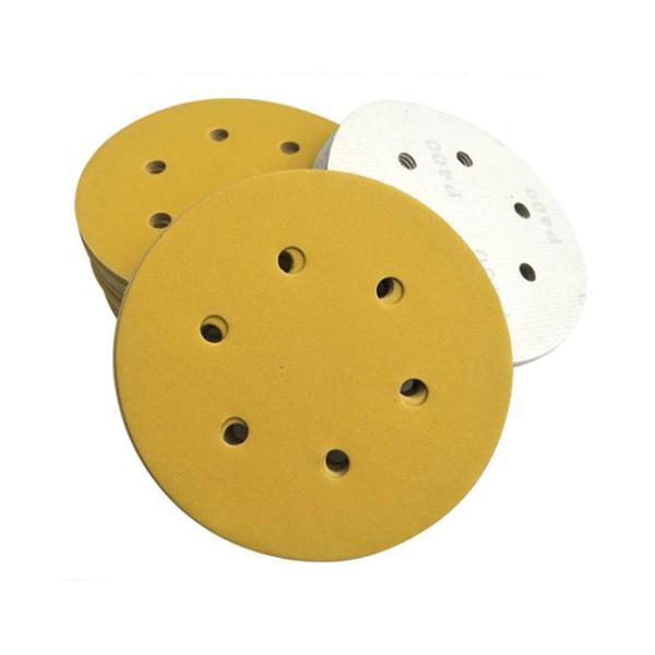 Customized Support 6inch 17holes Hook and Loop Sanding Discs for Auto Putty Polishing