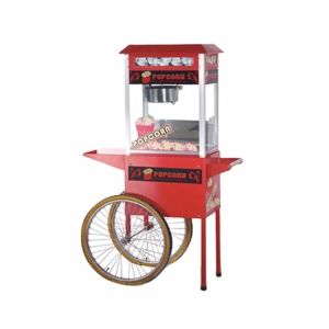Factory Price Ce Cinema Electric Commercial Popcorn Machine With Wheels