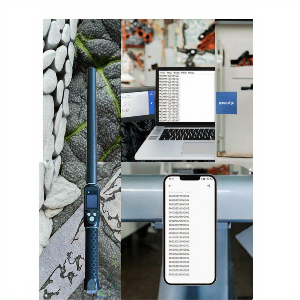 Durable Waterproof Long Range 134.2kHz RFID Ear Tag Reader ISO11784/5 Protocol 30-100cm Reading Distance PVC Material for Farm