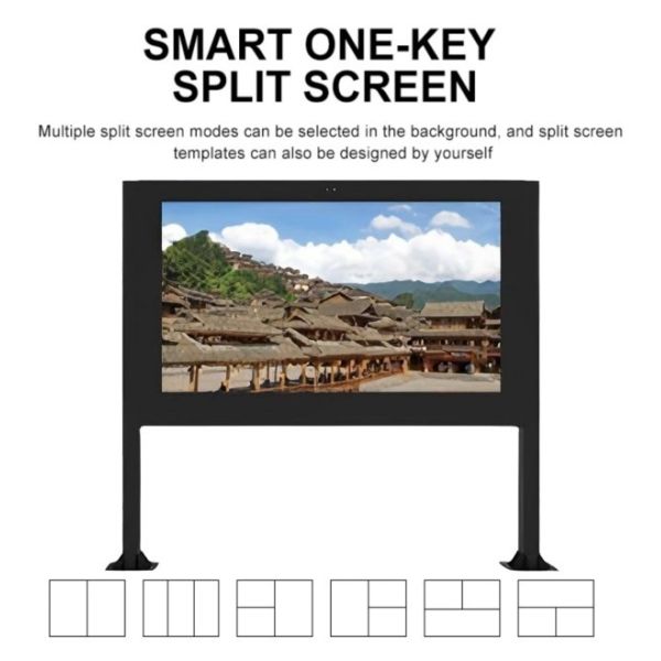 98 inch ultra large screen high-definition high brightness LCD electronic newspaper reading column outdoor lcd display
