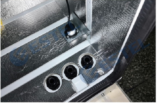 48VDC LED Waterproof Network Enclosure Double Walls Embedded Structure Door