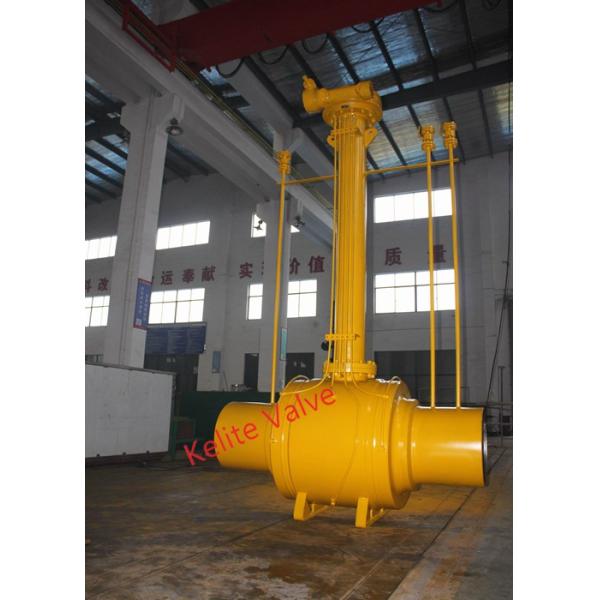Butt Weld Ball Valve Soft Or Metal Seat Inserts Double Piston Effect fully welded