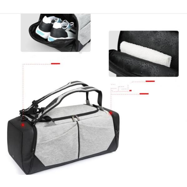 Gym Duffle Bag Backpack , Personalized Duffle Bag With Shoe Compartment