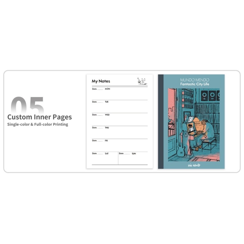 Blank Custom Leather Notebook Extra Thick Offset Paper A6 Notepad Folio With Gold Edges