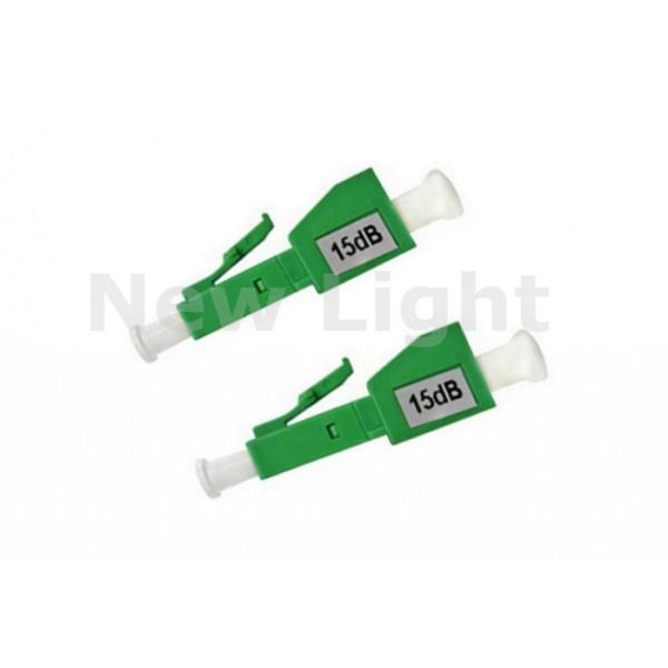 15dB LC APC Single Mode Fiber Optic Attenuator for Telecommunication Systems