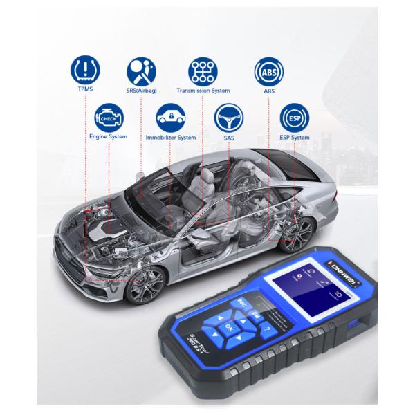 2.8" 12v 0.77W KWP2000 Obd2 Diagnostic Tool For VW Brake