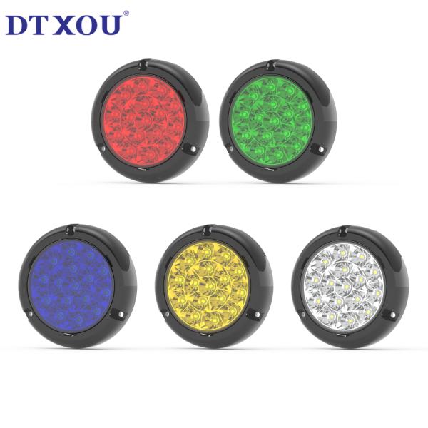 Blue round taillight LED 12V 24V