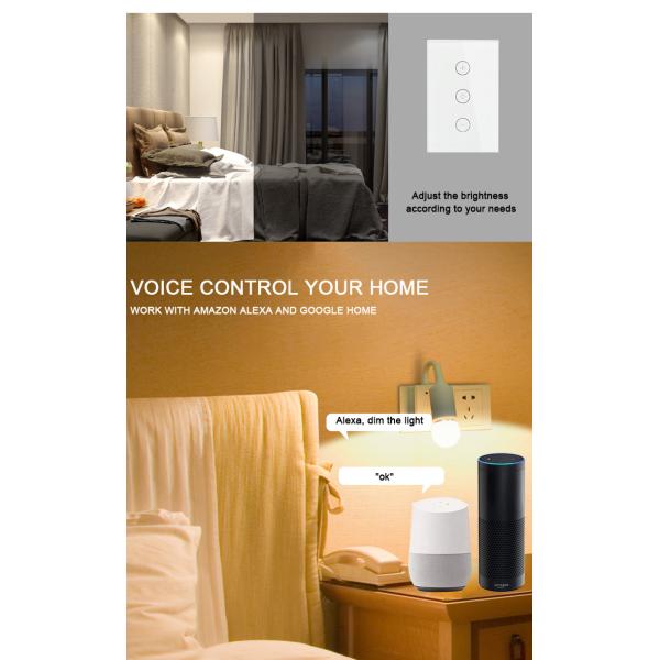Smart Home Controller Hand Touch Wall Switch Smart Kitchen Wifi Light Sockets And Switches Electrical Aluminum Frame