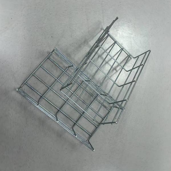Close-up view of cable tray construction showing reinforcement ribs