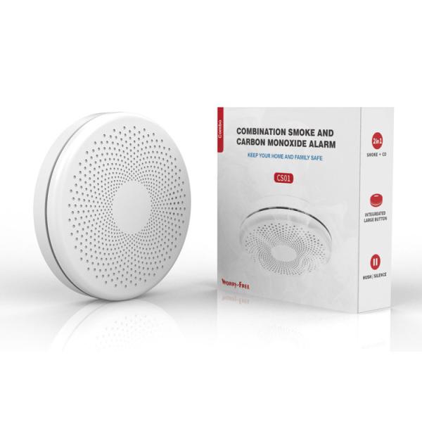 Combination Smoke and Carbon Monoxide Detector with AA replace Battery Operated Smoke CO Alarm Detector