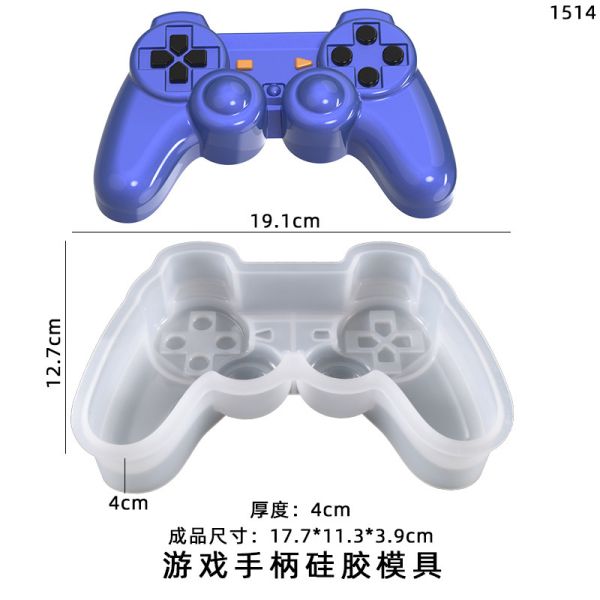 DIY crystal dropper mold irregular game controller table ice grid silicone mold