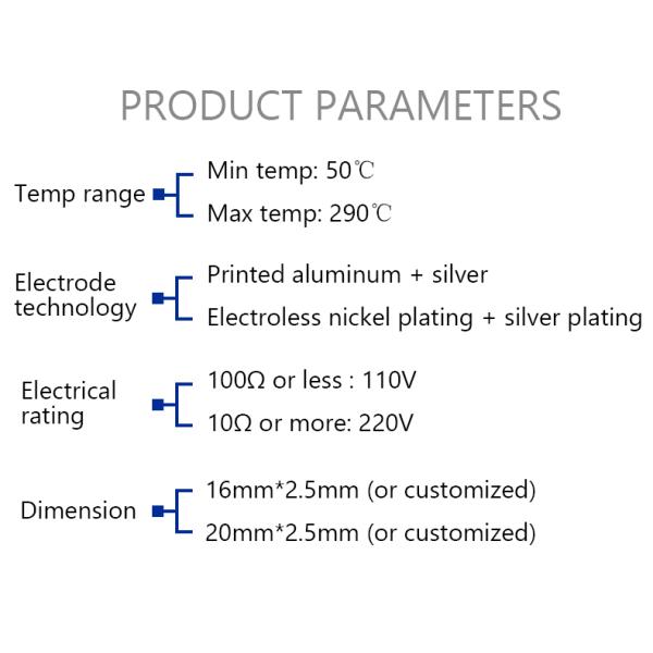 PTC Heating Element PTC Thermistor Chips PTC Stone