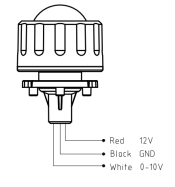 Mini PIR Motion Sensor For Highbay, 12m Max mounting height, Remote Control Available