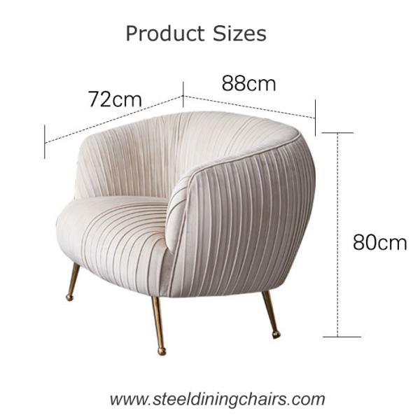 20KG Velvet Single Seater Couch