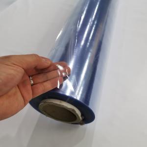 China No Sticky Clear PVC Sheet Roll 0.05mm Blue PVC Film 42PHR 28kg For Mattress on sale