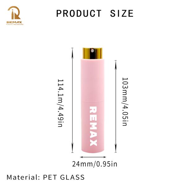Hot-selling 10ml Twistable ABS Material Shell Replaceable Perfume Glass Spray Bottle With Golden Sprayer