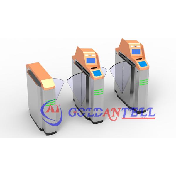 RS485 Card Swiping 600mm Width Barcode Scanner Turnstile