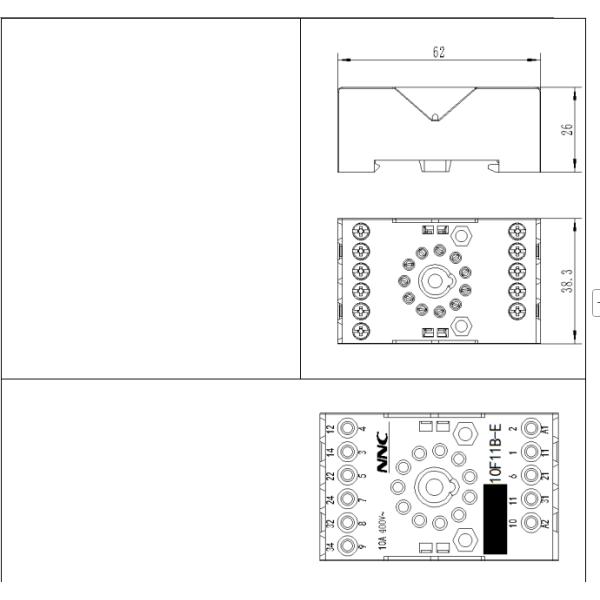 NNC Relay Socket 10F11B-E Series applied for MK-3P