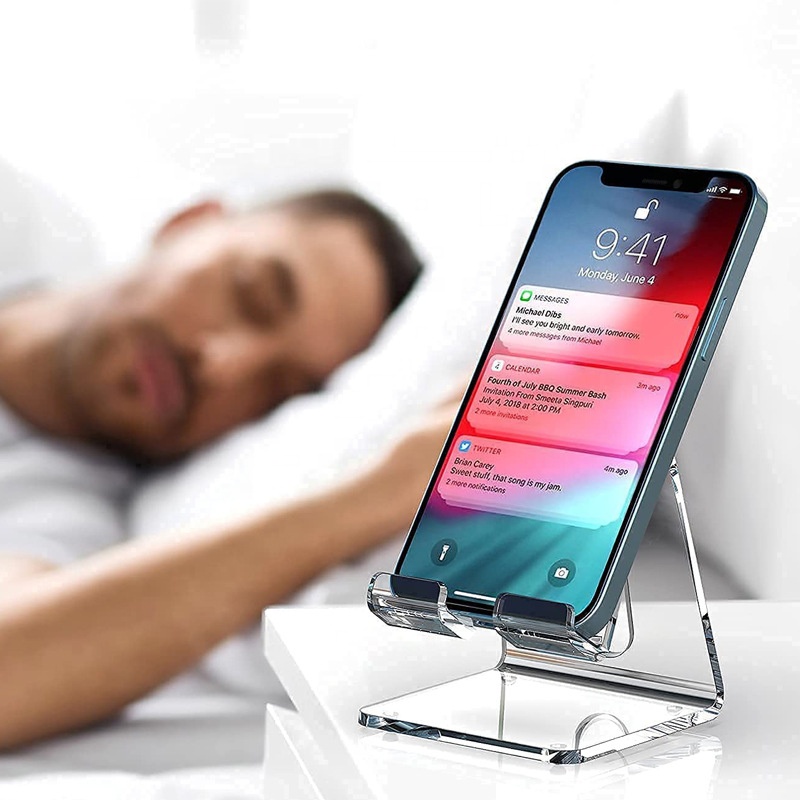 Factory Wholesale Customization Stable Durable High Transparency Minimalist Style Mobile Phone Display Stand for Dormitory