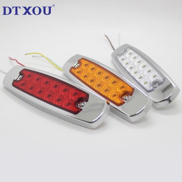 Universal 12-24v Super Bright Flash 12led Warning Strobe Lights Waterproof Dustproof Truck Vehicle Strobe Side Led Marker Light