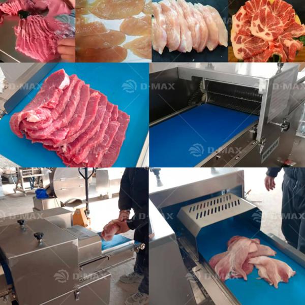 Meat Processing Machinery Automatic Vertical Slicer for Beef Pork Chicken Breast Jerky