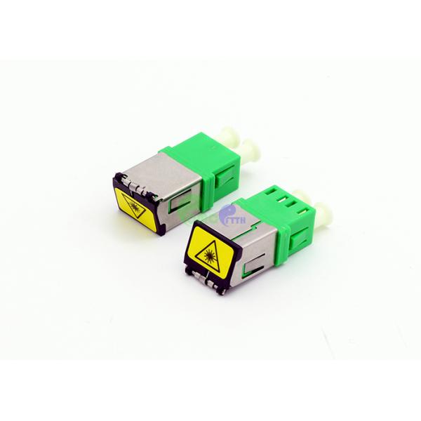 Fiber Optic Adapter LC SM APC Duplex ODF With Metal Shell And Auto - Shutter