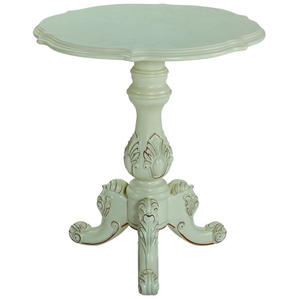 Antique Coffee Table French Country Rustic Chic Round Side Table