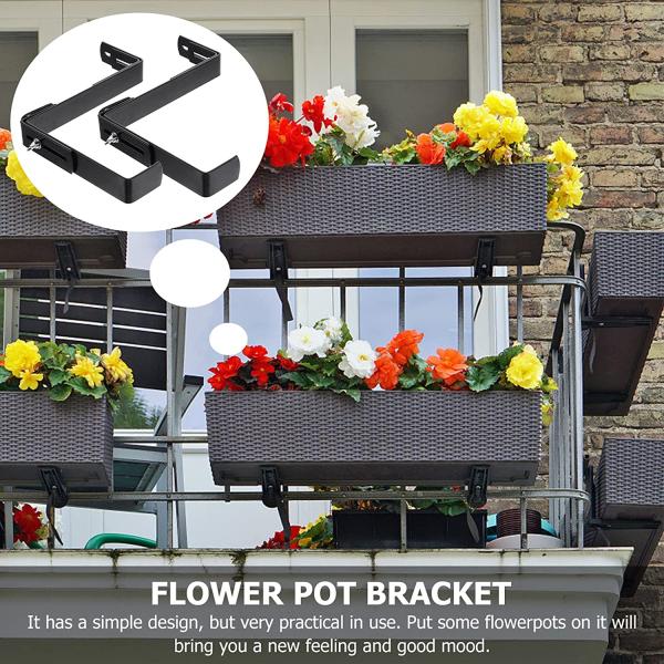 Window Boxes Planter Shelving with Adjustable Size Triangle Bracket Structure Brackets