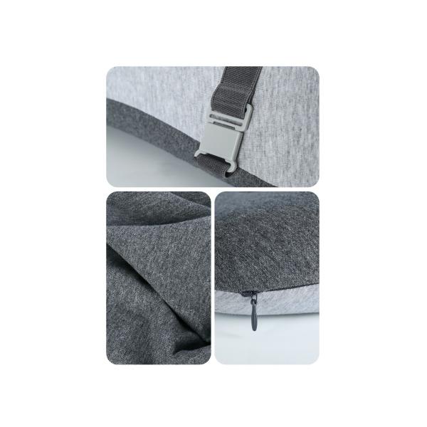 Memory Foam Back Cushion Office Support Adjustable Back Pad Lumbar Cushion Custom Logo