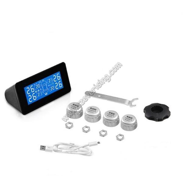 Солнечная TPMS Комплект датчика колеса давления с 4 датчика TPMS