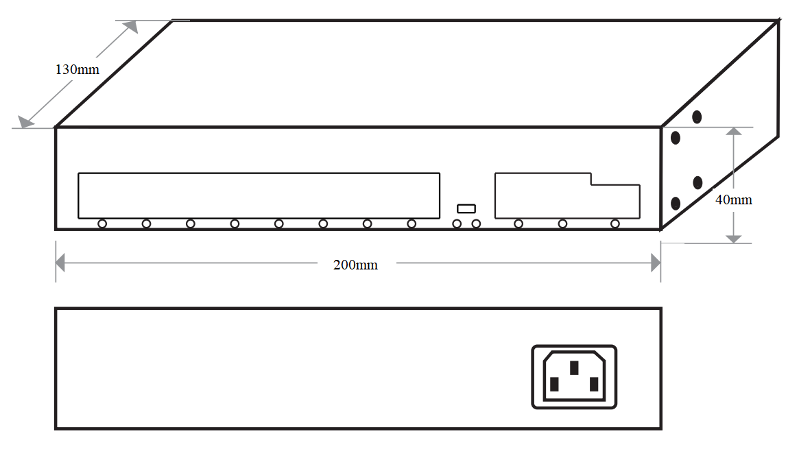 Zero Configuration 11 Port Gigabit PoE Switch With 12Gbps Switching Capacity