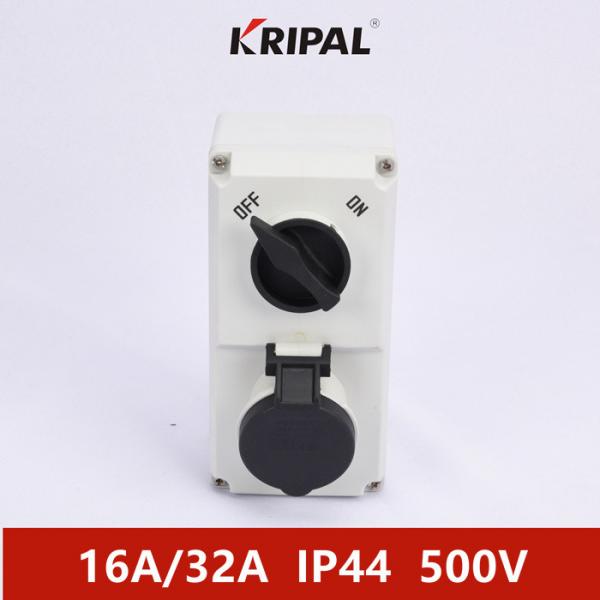 Buy IP44 32A 4 Pole Mechanical Interlock Switch Socket IEC Standard at wholesale prices