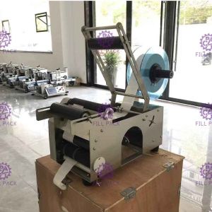 Semiauto 50BPH Self Adhesive Labeling Machine With Code Printer