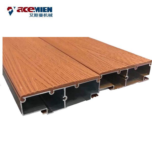 Buy PP PE PVC Plastic Wood Composites Profile Making Machine WPC Railing Decking Board Door Frame at wholesale prices