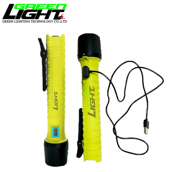 Miner torch side view highlighting durable housing and ergonomic design