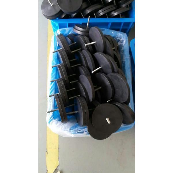 Round Rubberized LED Light Magnets Easy Processing For Taxi Dome